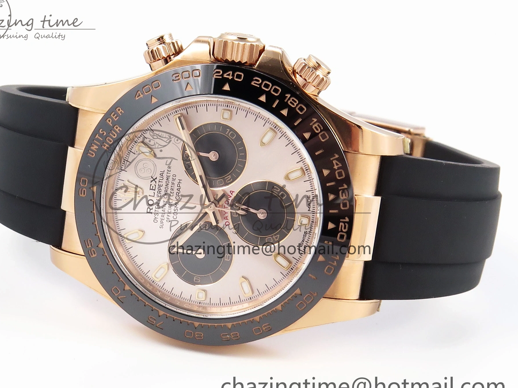 MiroTime 0416 Daytona 116515 Clean 1:1 Best Edition Silver Dial RG Markers on Oysterflex Strap SA4130 V WrinkleFree 1965